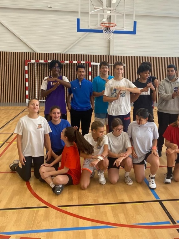 Basketball practice — layup drill